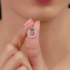 Silver Special Orb Earrings