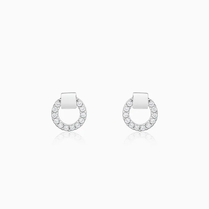 Silver Special Orb Earrings
