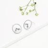 Silver Sphere Mountain Studs