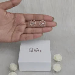 Silver Sphere Mountain Studs