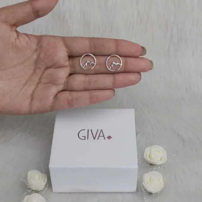 Silver Sphere Mountain Studs
