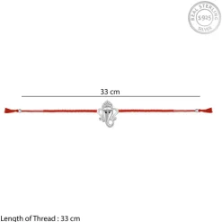 Silver Spiritual Ganesha Rakhi