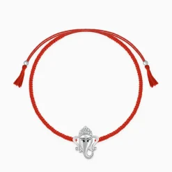 Silver Spiritual Ganesha Rakhi