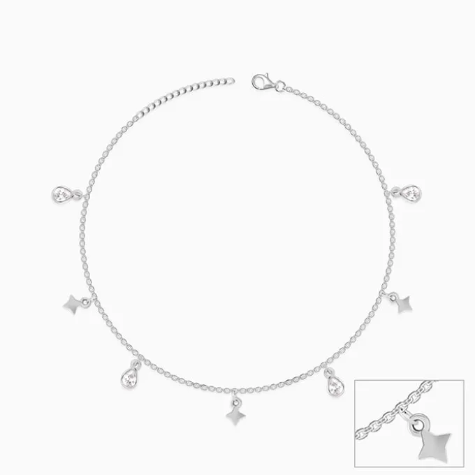 Silver Star Magic Anklet