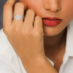 Silver Stark Flower Ring