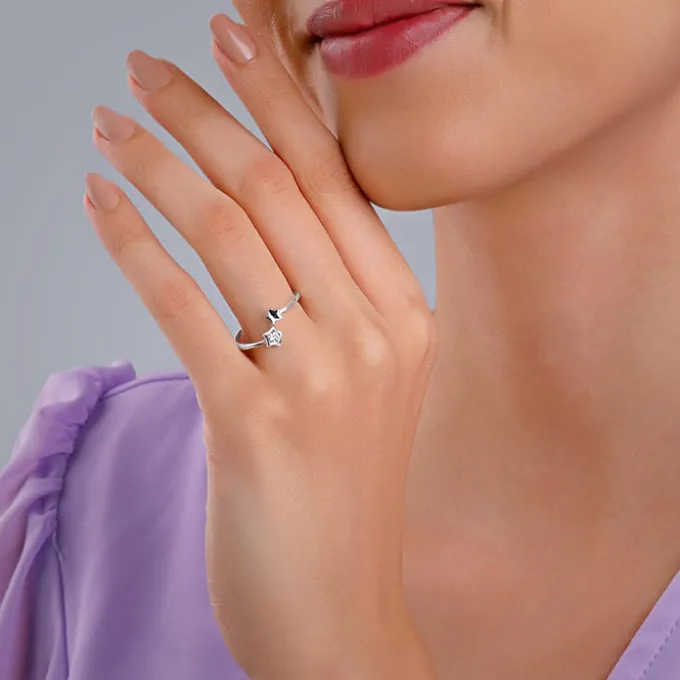 Silver Starlit Shine Ring