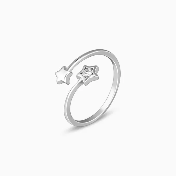 Silver Starlit Shine Ring