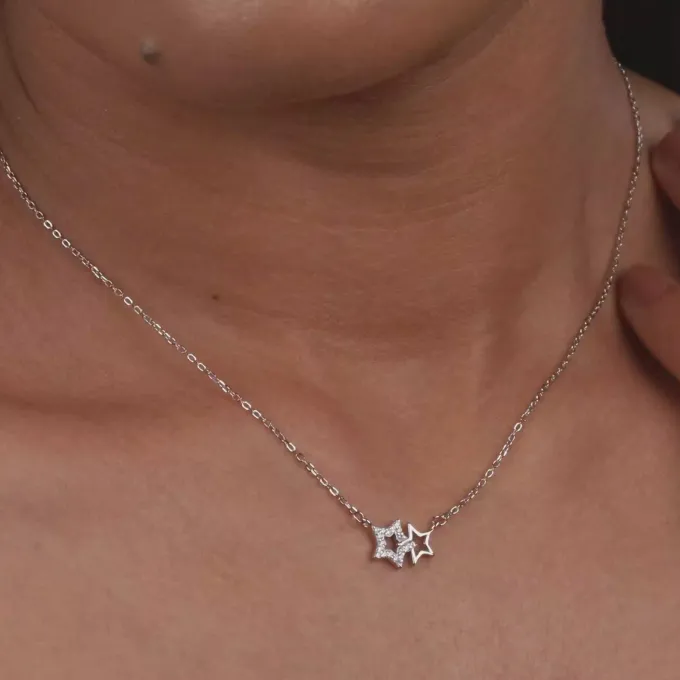 Silver Starry Affair Necklace
