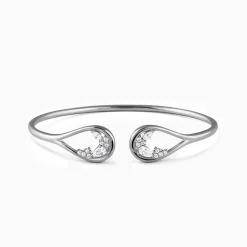 Silver Stayin' Alive Cuff Bracelet