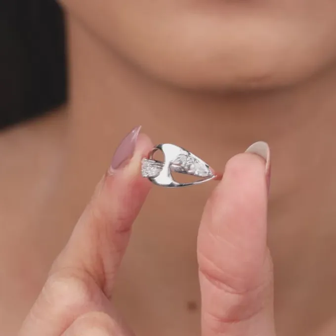 Silver Stayin' Alive Ring