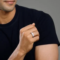Silver Steezy Ring For Him