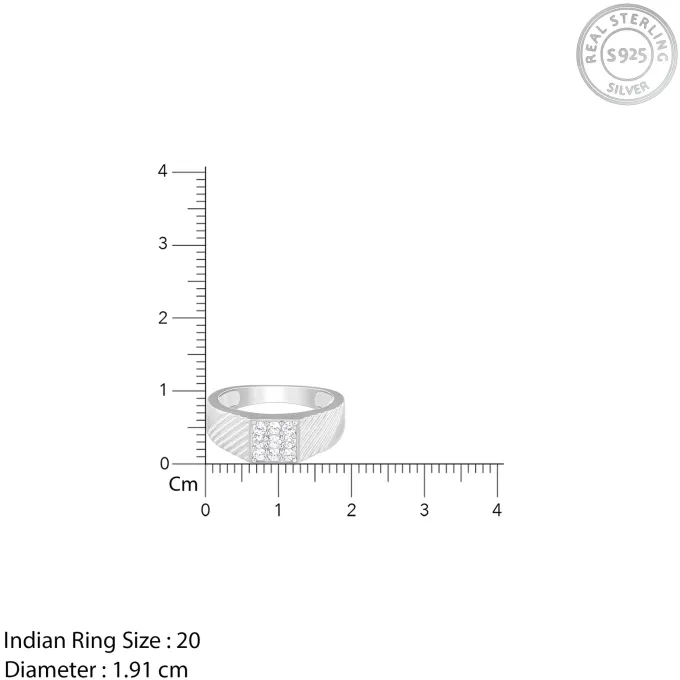 Silver Steezy Ring For Him