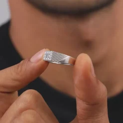 Silver Steezy Ring For Him