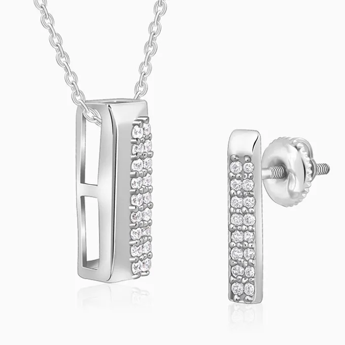 Silver Stellar Bar Set