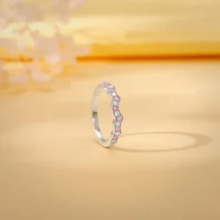 Silver Steps of Love Ring