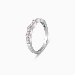 Silver Steps of Love Ring