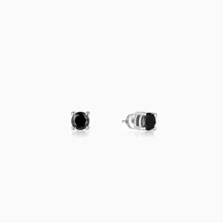 Silver Storm Edge Earring For Men