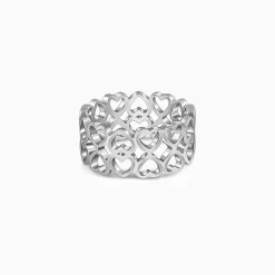 Silver Strong Heart Ring