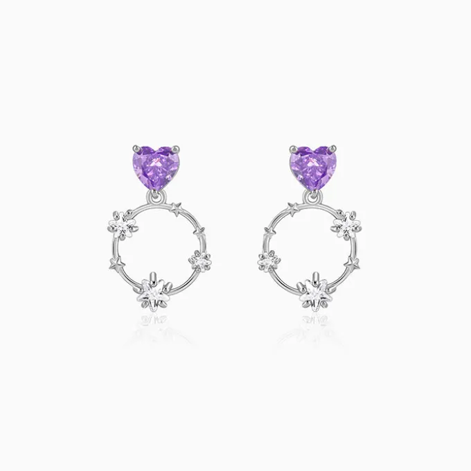 Silver Stuck on You Earrings