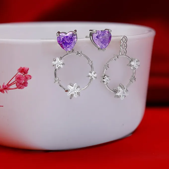 Silver Stuck on You Earrings