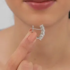 Silver Stunner Shine Hoop Earrings