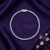 Silver Subtle Shine Tennis Bracelet (Size 19.5 cm)