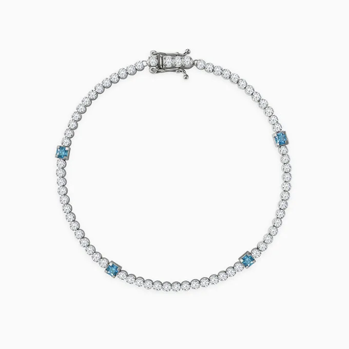 Silver Subtle Shine Tennis Bracelet (Size 19.5 cm)