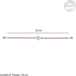 Silver Sunburst Rakhi