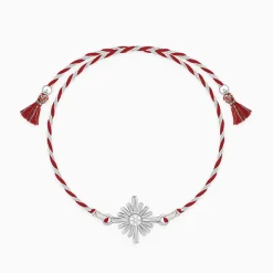 Silver Sunburst Rakhi