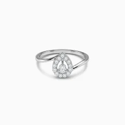 Silver Sunlit Leaf Ring (Size 12)