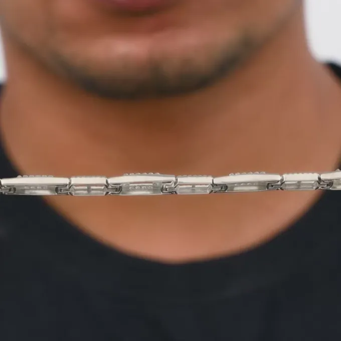 Silver Supremo Bracelet For Him