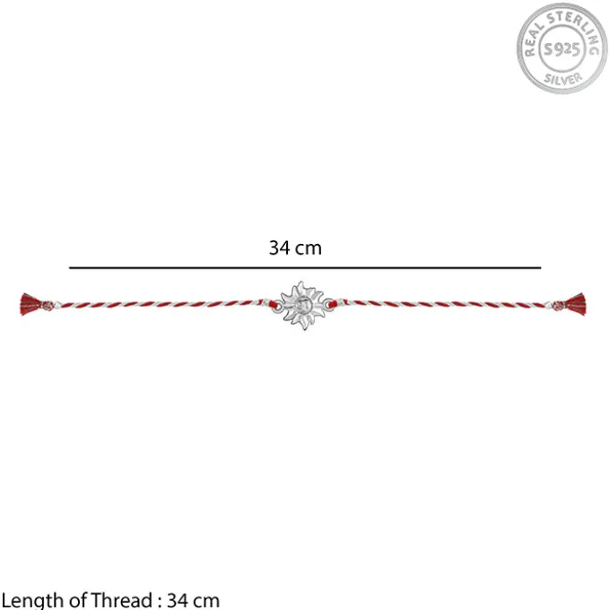 Silver Surya Rakhi