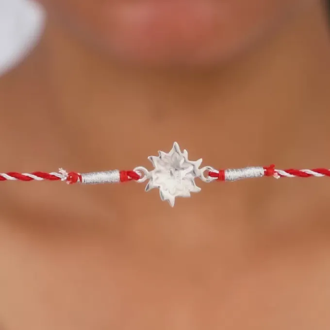 Silver Surya Rakhi