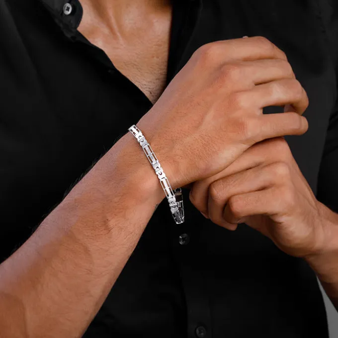 Silver Swagger Bracelet For Him