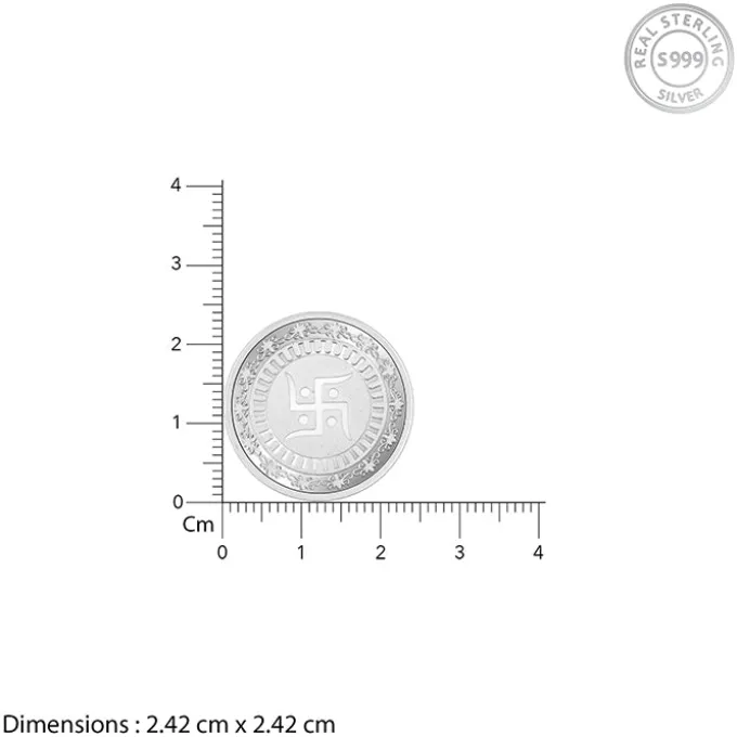 Silver Swastik Coin (5g)