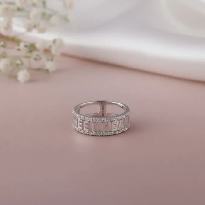 Silver Sweet Heart Ring