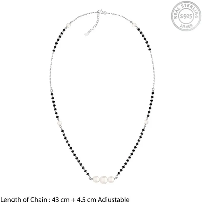Silver Tarunima Pearl Mangalsutra