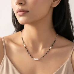 Silver Tarunima Pearl Mangalsutra
