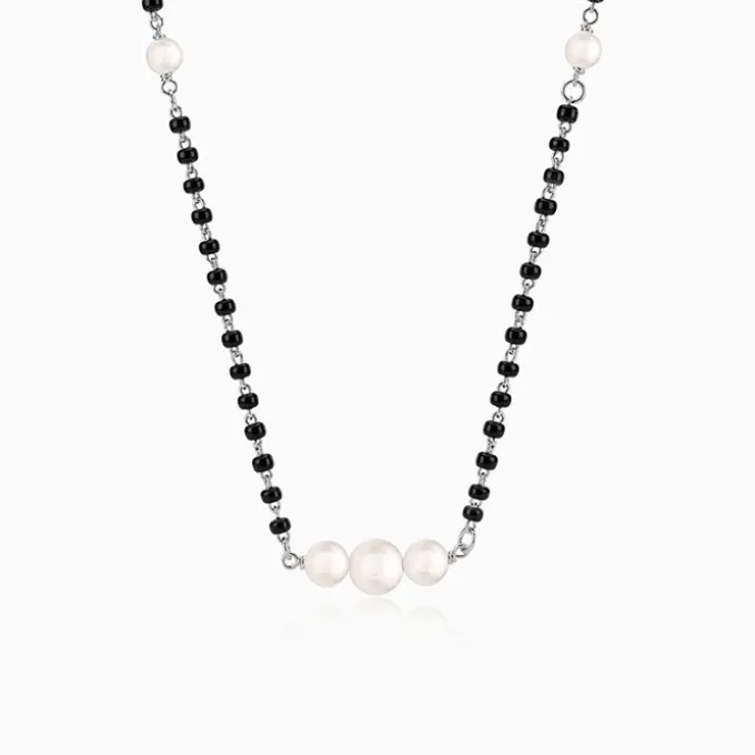 Silver Tarunima Pearl Mangalsutra
