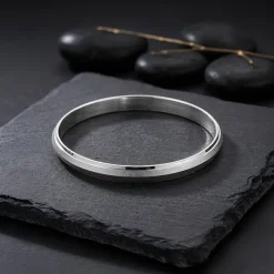 Silver Tejvik Kada For Him (Size 6.77)