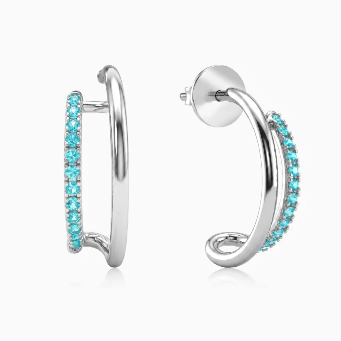 Silver Theresa Earrings