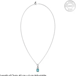Silver Thoosa Pendant with Link Chain