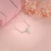 Silver Tied Heart Necklace