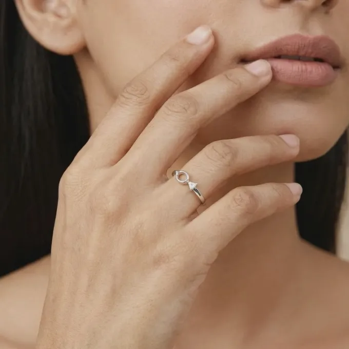 Silver Timeless Glam Ring