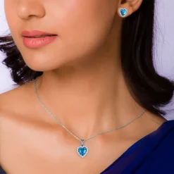 Silver Titanic Heart Of The Ocean Set