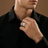 Silver Trend Moonstone Ring For Him