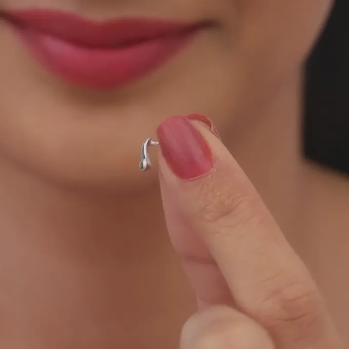 Silver Triangulum Stud Earrings