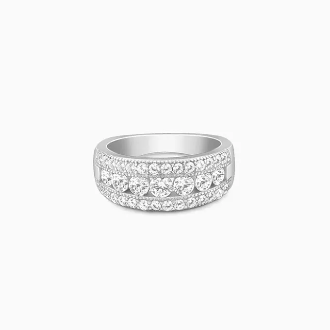 Silver Trilinear Ring