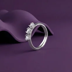 Silver Trinity Adjustable Ring