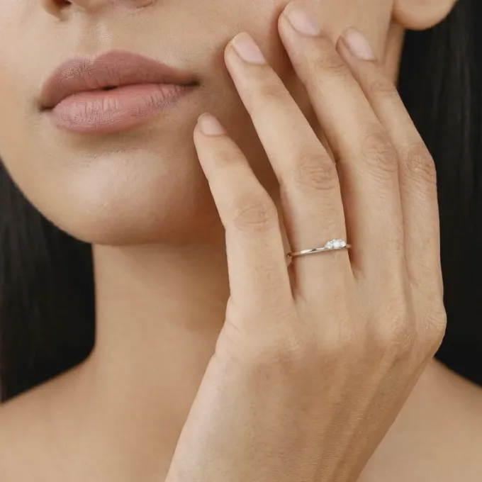 Silver Trinity Shine Ring